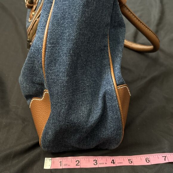 Gap Denim & Leather Trim Shoulder Bag Tote Bag - Picture 15 of 15
